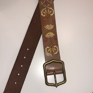 Lucky Brand Western Embroidered Belt